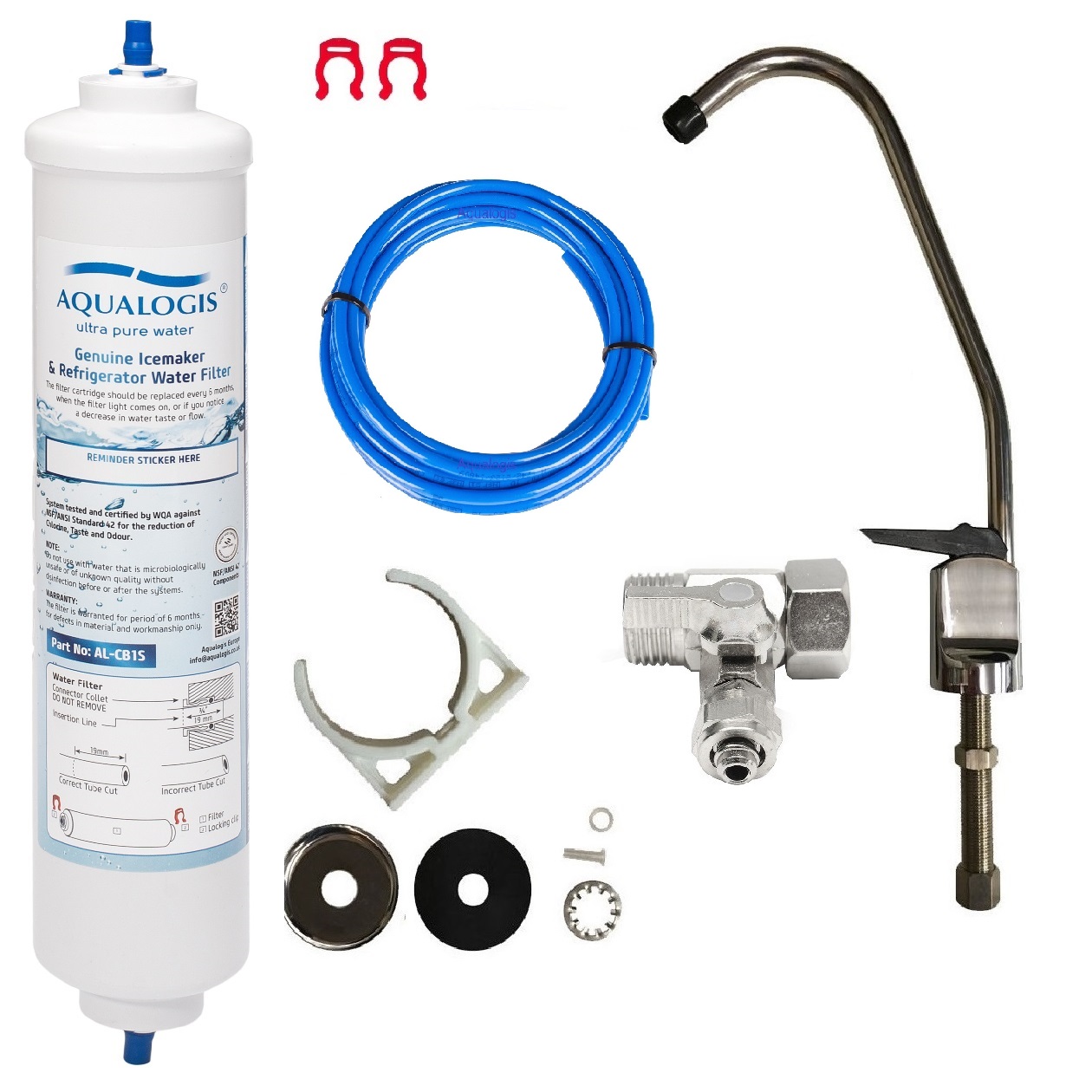 Aqualogis Promo Filtr Wody Pod Zlew z Kranem i Przyłączem