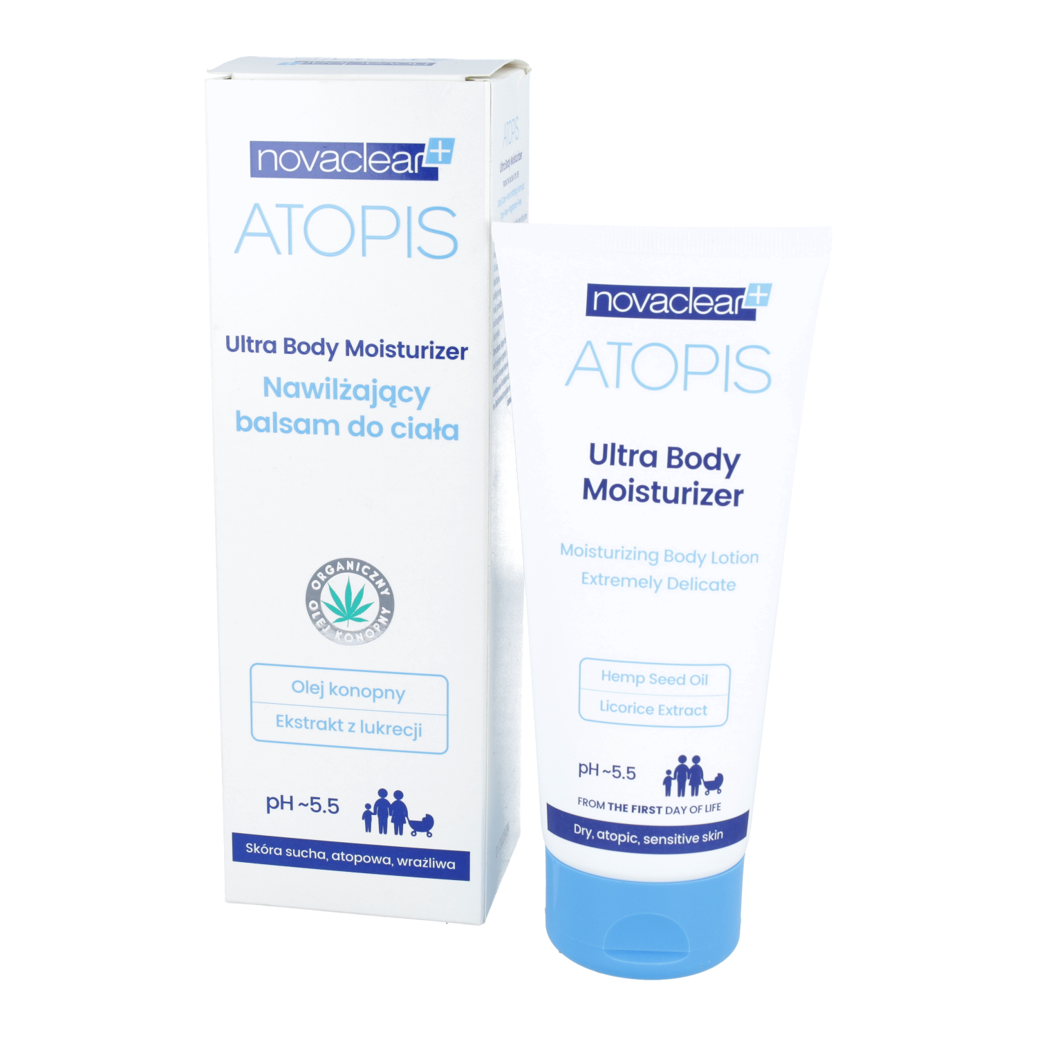 Novaclear atopis - nawilżający balsam do ciała, ultra body moisturizer, 200 ml