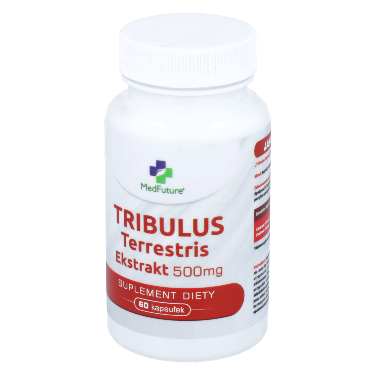 Medfuture tribulus terrestris ekstrakt 500 mg, 60 kapsułki