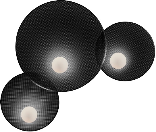 Leds C4 Trip kinkiet 3x9W LED czarny 05-8363-05-05