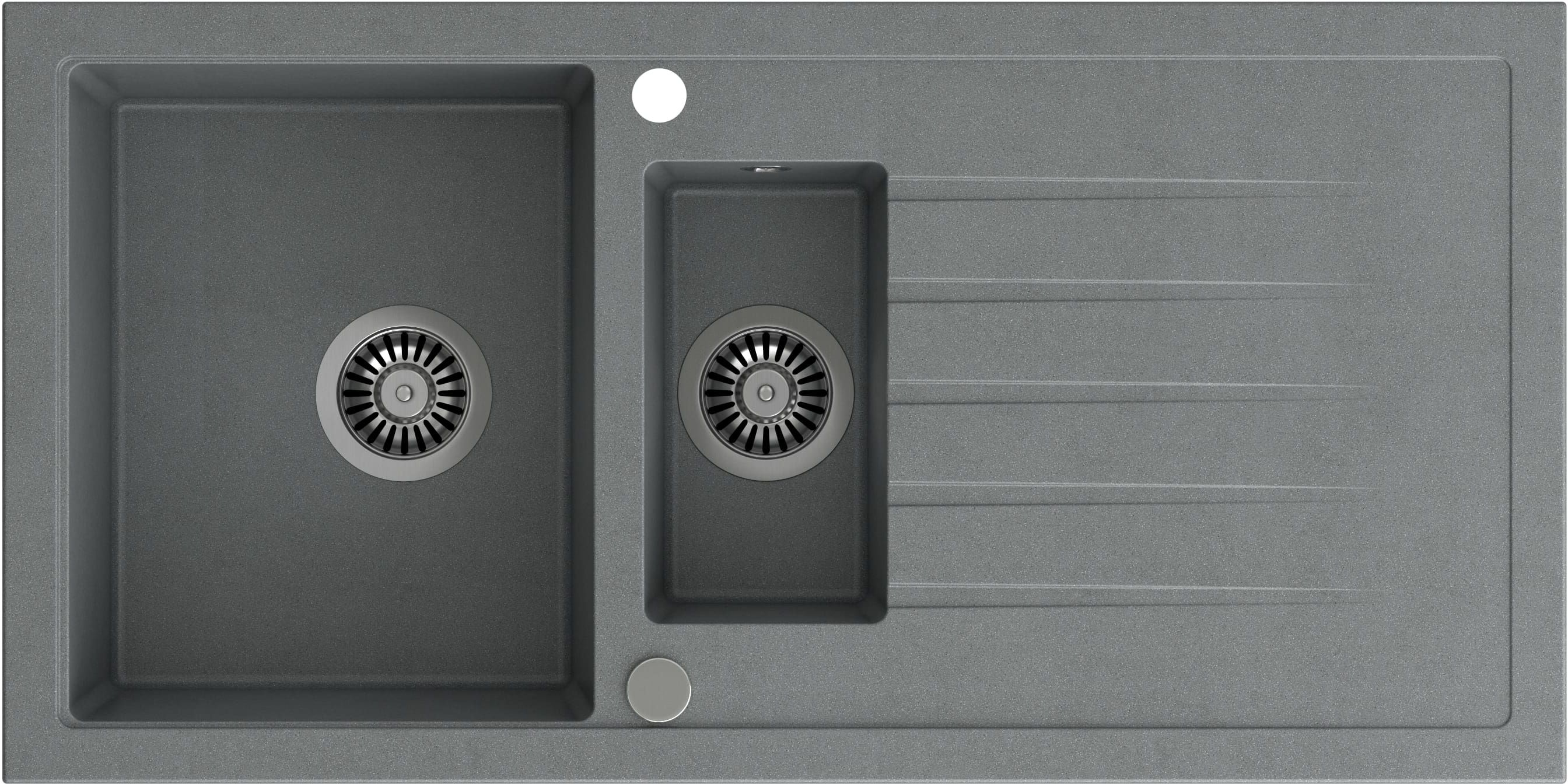 Quadron Bruce zlewozmywak GraniteQ 100x50 cm szary HCQB9950SZK