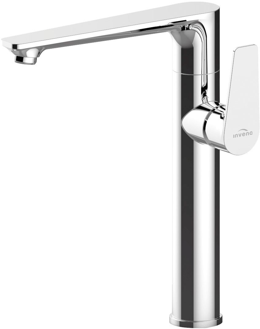 Invena Dokos bateria umywalkowa wysoka chrom BU-19-WB1