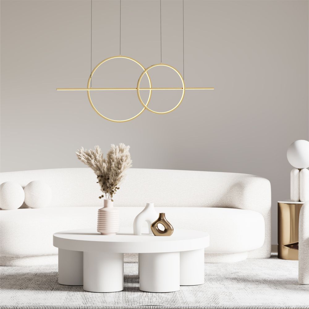 Zuma Line Cholet lampa wisząca 1x34W LED złoty MD7358-2A-3GT