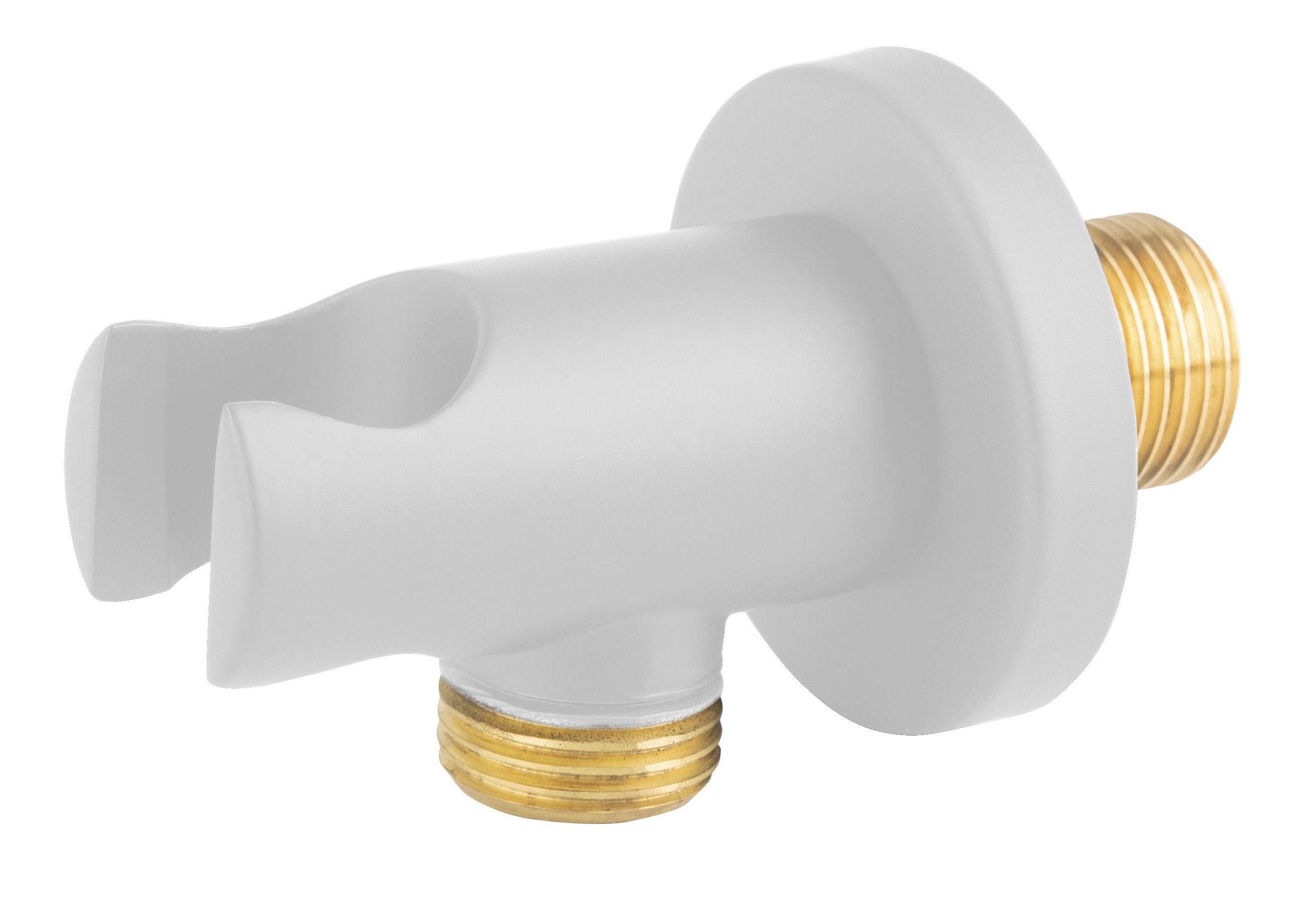 FDesign Inula przyłącze kątowe z uchwytem biały mat FD8-602-33