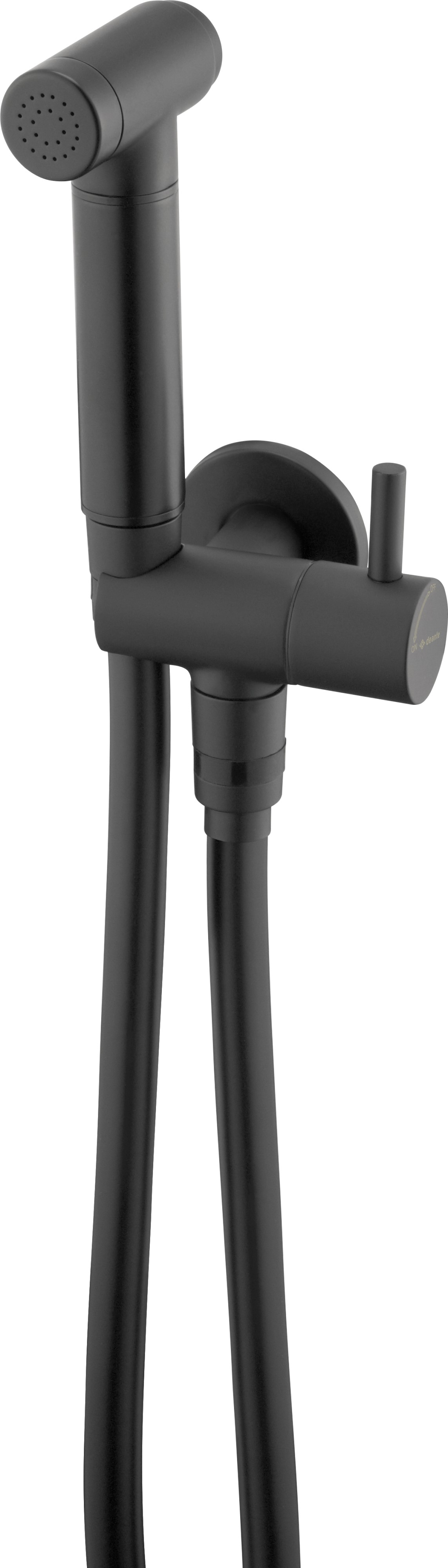 Deante Bidetta zestaw słuchawki bidetowej ścienny czarny ANW_N51B