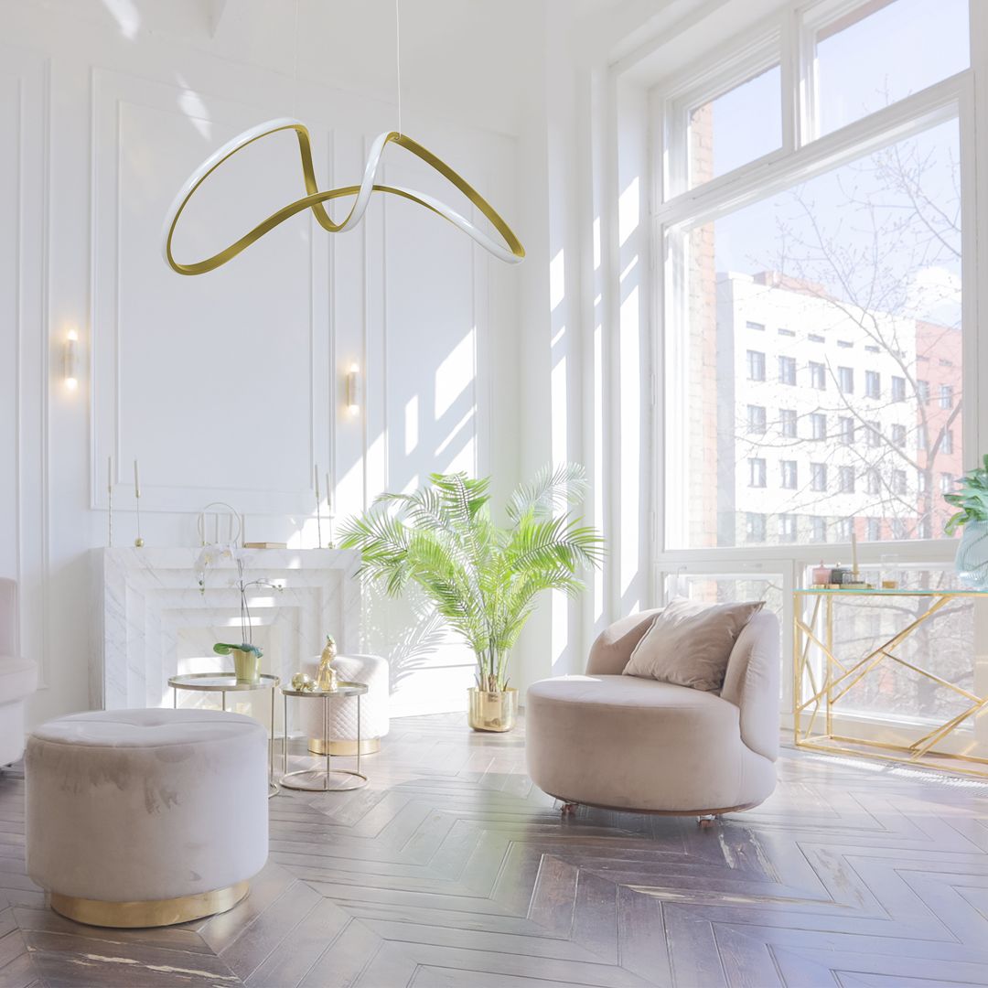 Milagro Tesoro lampa wisząca 1x48W LED złota ML7953