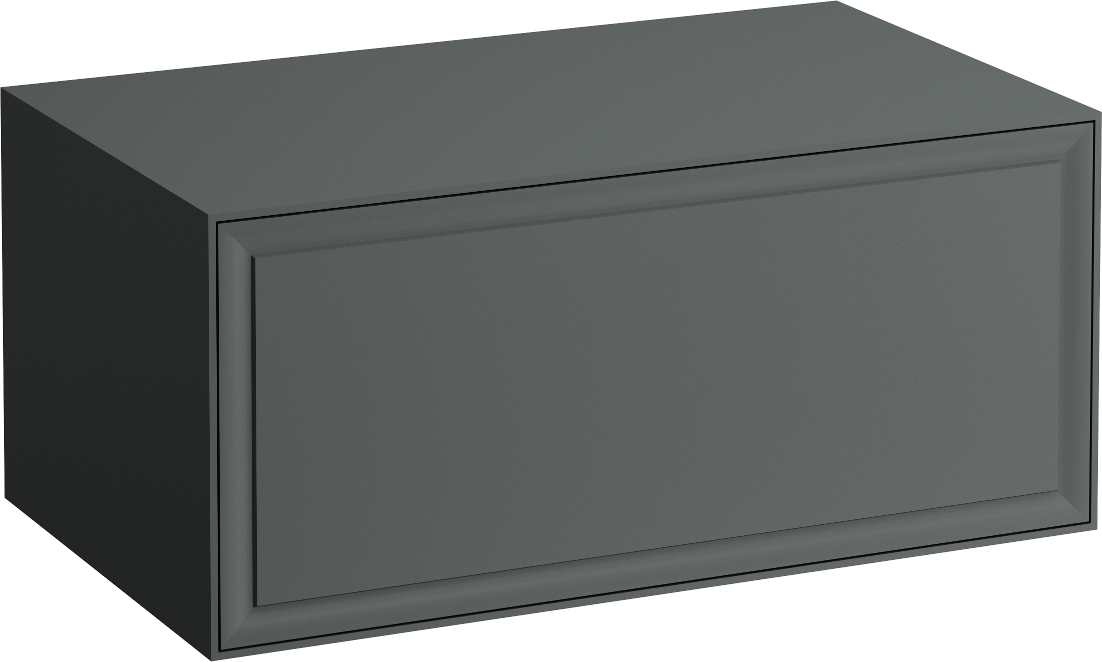 Laufen The New Classic szafka 77 cm podumywalkowa wisząca z blatem szary mat H4060150856271