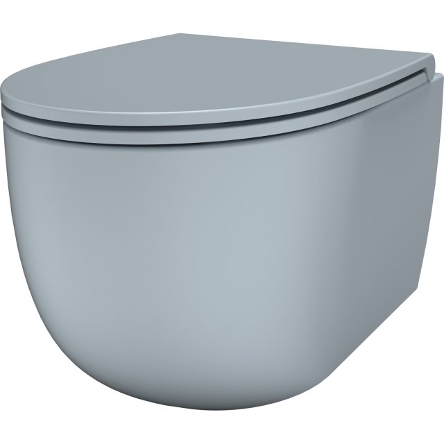 SDR CERAMICHE Miska podwieszana BULL CELESTE bezkołnierzowa wirowa z