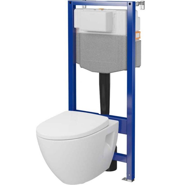 CERSANIT Zestaw pdtynkowy AQUA PLUS mechaniczny z miską MODUO i deską