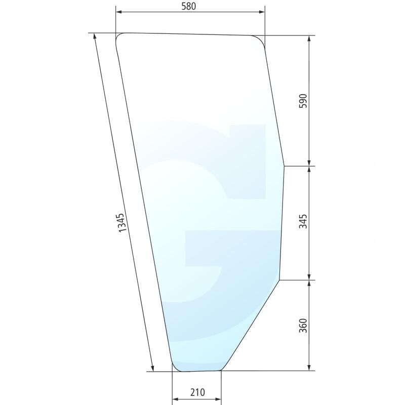 Szyba drzwi prawa FIAT 5130884