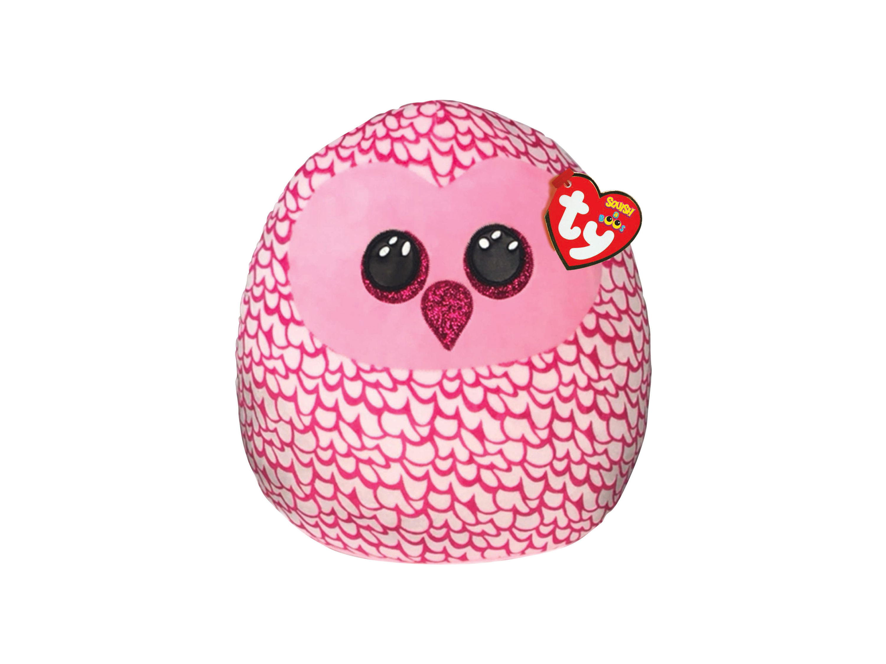 Maskotka Squish a Boos, 20 cm Sowa/różowy