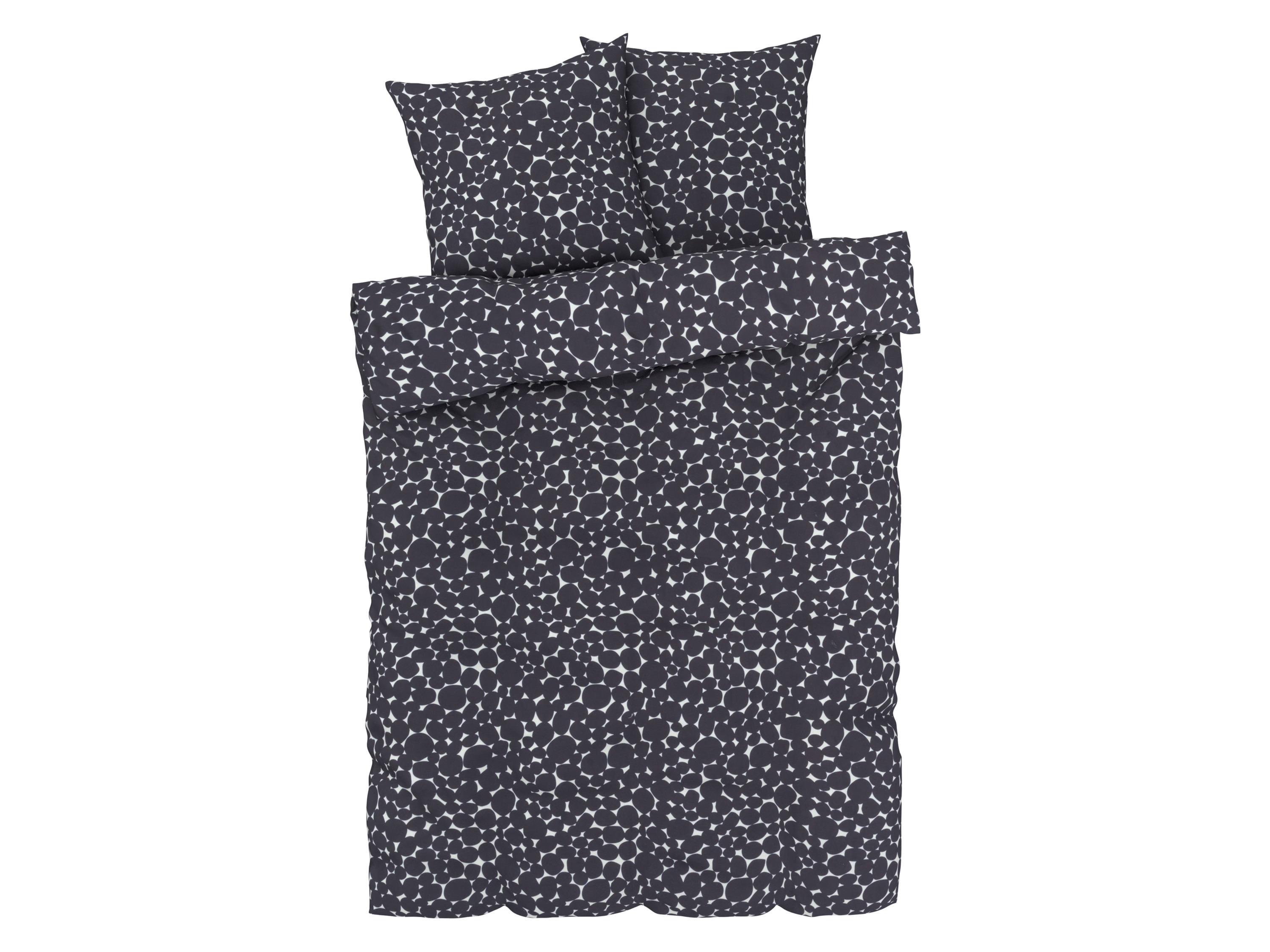 Livarno home Pościel z mikrowłókna satynowego, 220 x 200 cm Czarny