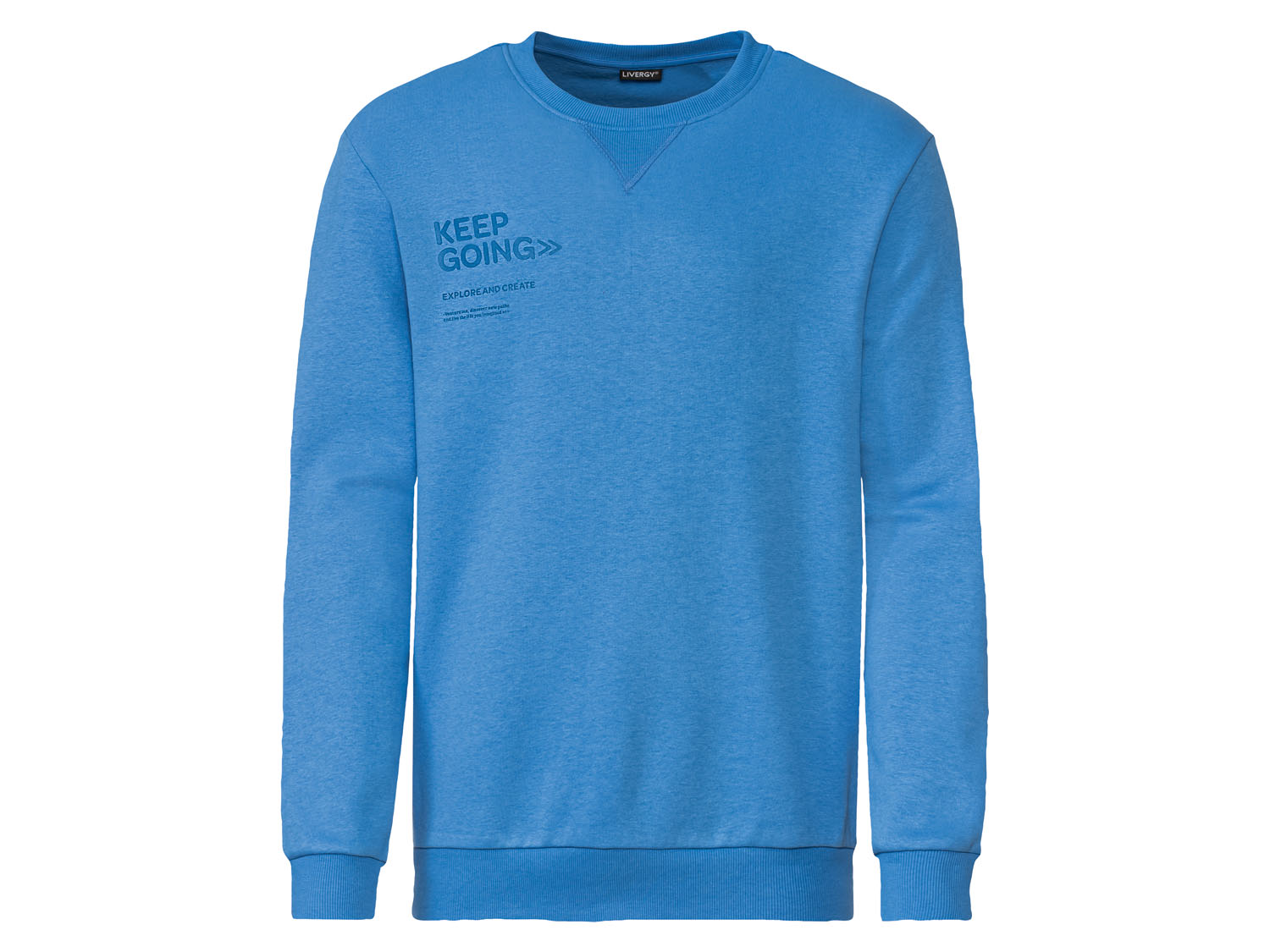 Livergy Bluza męska z nadrukiem Xl56/58, Niebieski