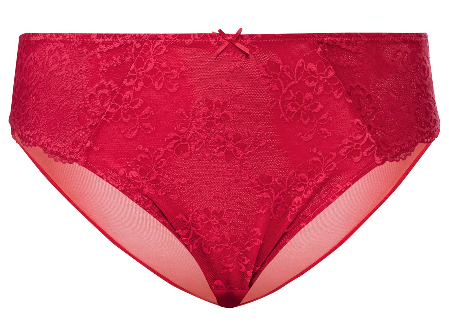 Esmara Lingerie Majtki damskie z koronką, 2 pary Czerwony, XL 48/50