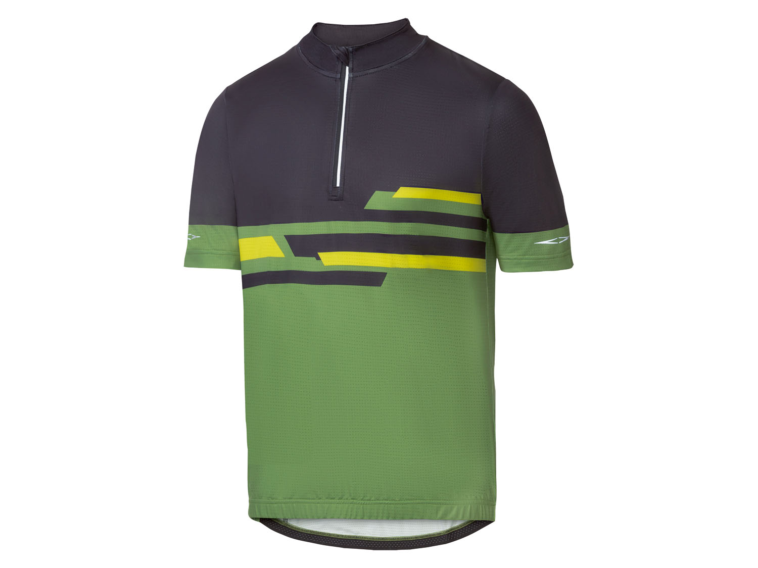 Crivit Koszulka rowerowa męska z odblaskowymi detalami XL 56/58, Zielony/czarny