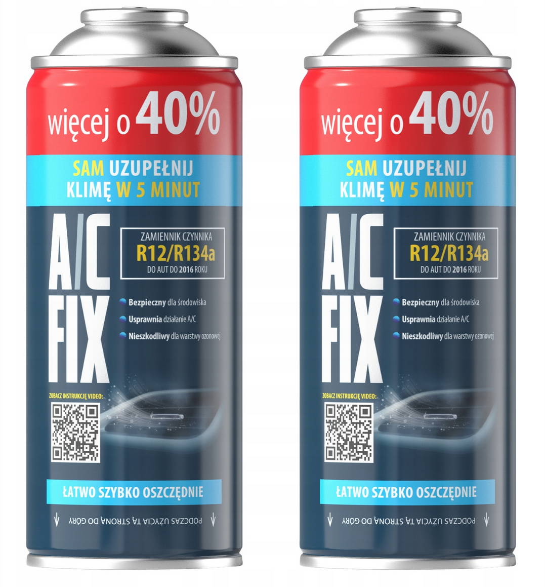 AC FIX R134A XL CZYNNIK KLIMATYZACJI DO SAMOCHODU 470G X2 - Petrostar