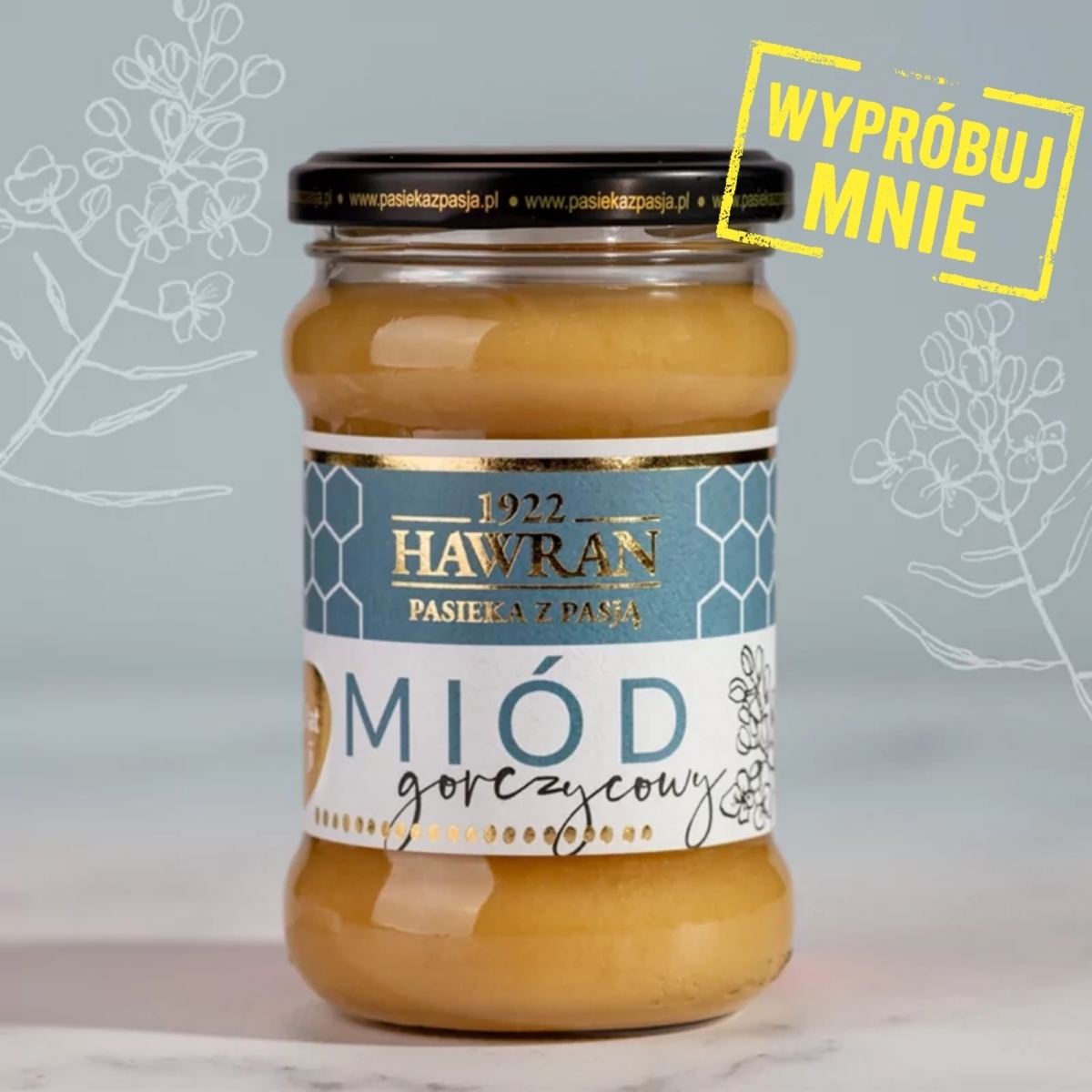 Miód gorczycowy 380g - Pasieka z Pasją Hawran