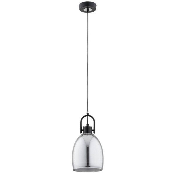 Lampa wisząca Alfa Soda 3362 czarna-chromowana nowoczesna 1xE27 x 15W 1 szt.
