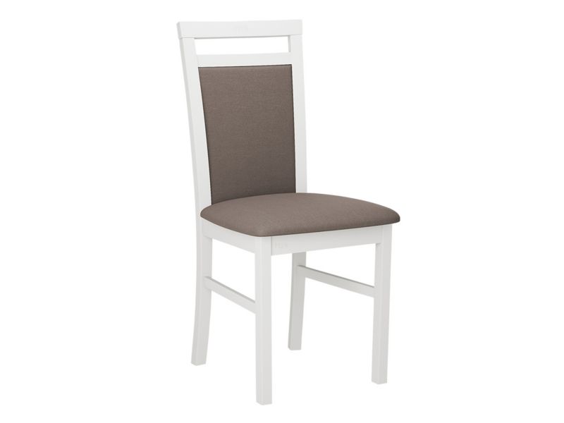 Krzesło MIRJAN 24 Milano 5 biały + brązowy 1 szt.