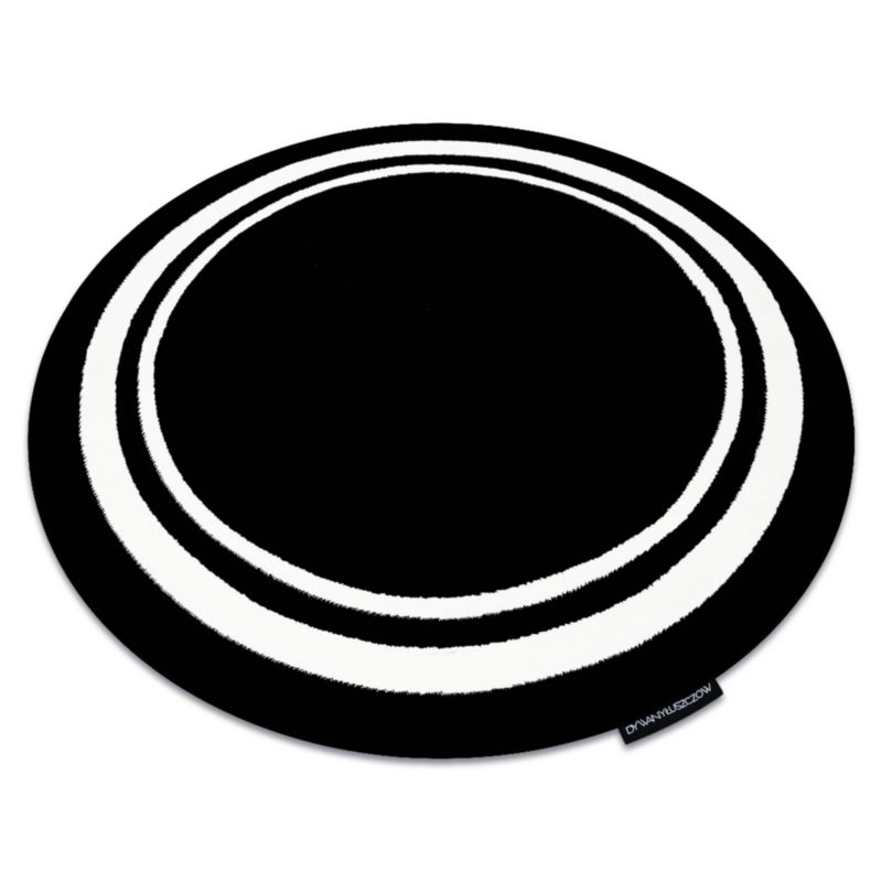 Dywan Hampton RugsX koło 160 cm czarny GR4768 1 szt.