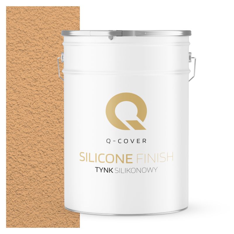 Tynk Silikonowy Elewacyjny Baranek 3.0mm Q-Cover Brzoskwiniowy F585 25KG