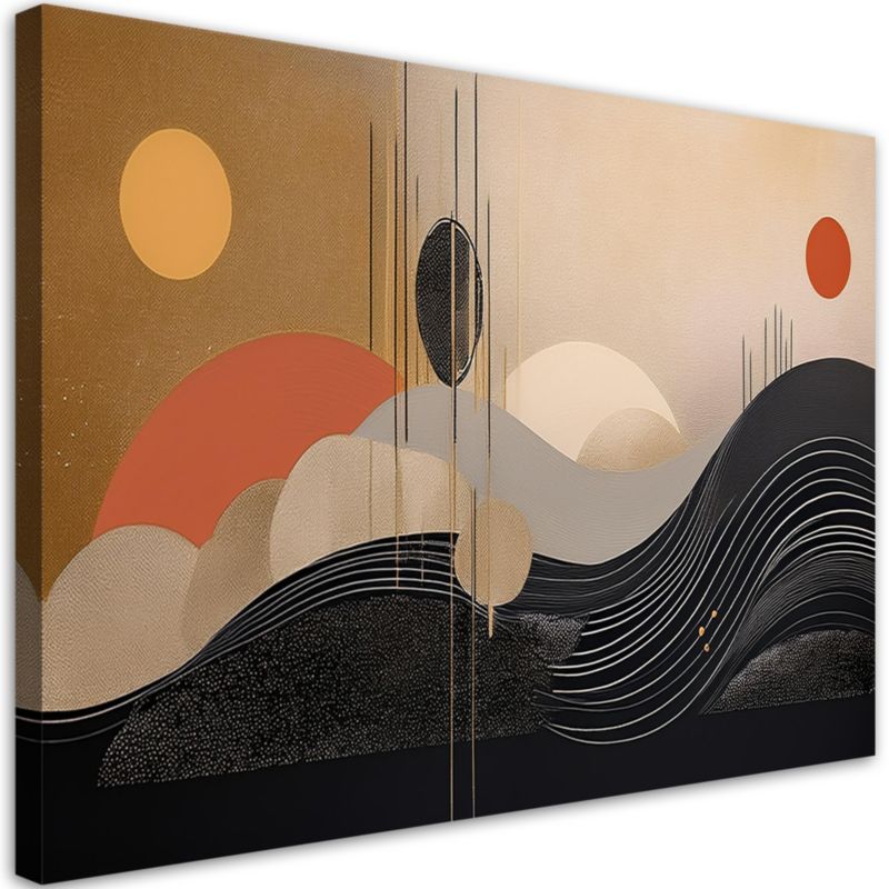 Obraz do salonu Feeby Koła Boho Geometryczna Abstrakcja 100x70 cm 1 szt