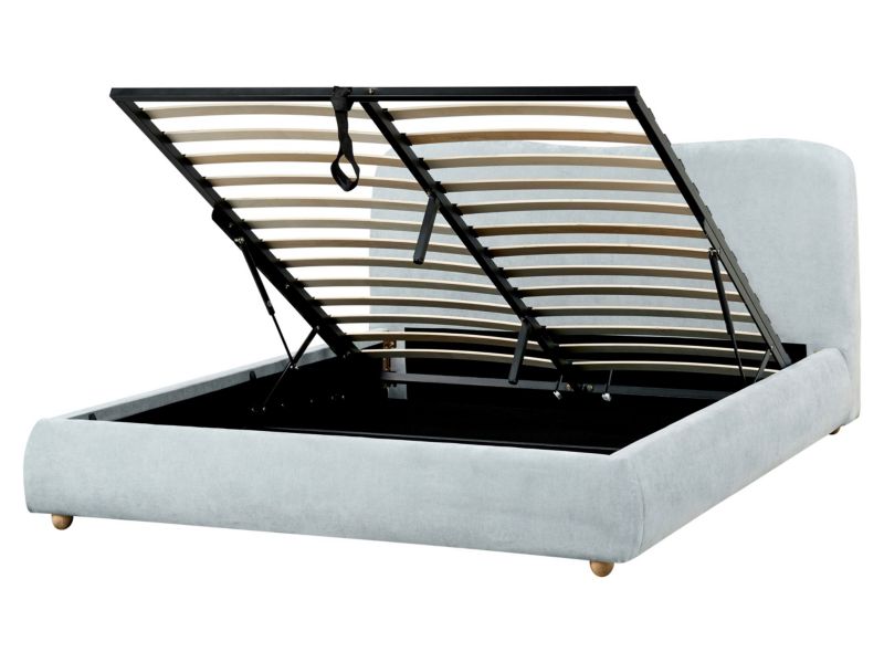 Łóżko z pojemnikiem Blagnac 160 x 200 cm Błękitny 1 szt.