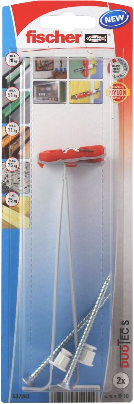 Kołek zaciskowy Fischer Duotec 10 z wkrętem 2 szt.