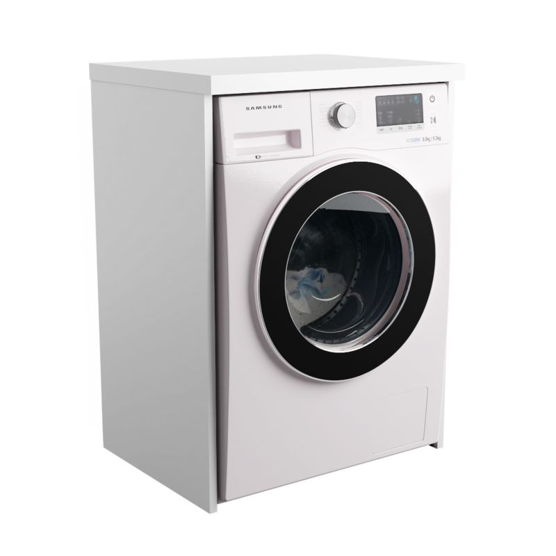 Szafka Łazienkowa SKXMeble Stojąca Na Pralkę Lucy Biały 90x66x50 1szt.