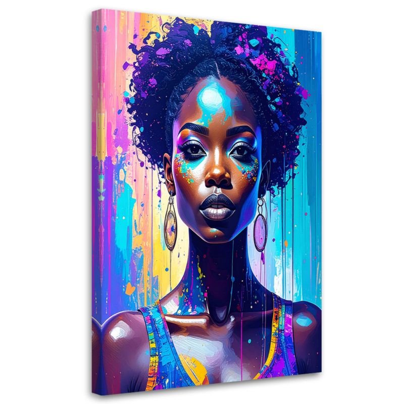 Obraz nowoczesny do salonu Feeby Abstrakcja Portret Kobiety 60x90cm 1szt