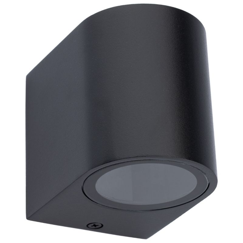 Kinkiet Ogrodowy Lumiled Elewacyjny Lampa Zewnętrzna GU10 Czarna 1 szt.