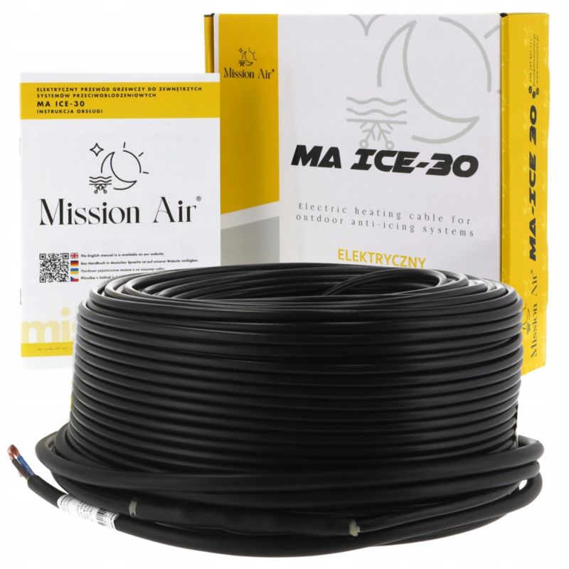 Przewód grzewczy Mission Air przeciwoblodzeniowy ICE-30W/M 4800W 160m 1 szt