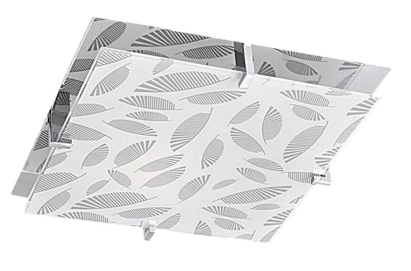 Plafon sufitowy lampa Candellux Fikus chromowany biały 1 x E27 x IP20 wym: 29 x 8 x 8 cm - 1 szt.