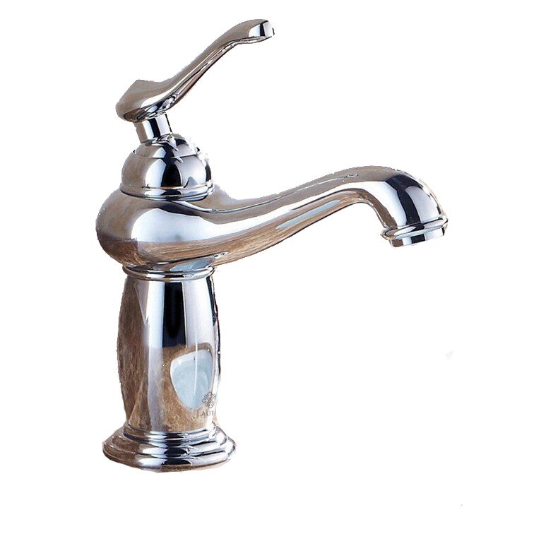 Bateria łazienkowa Lauferi VIOLA mosiężna stojąca srebrny chrom retro 1 szt.