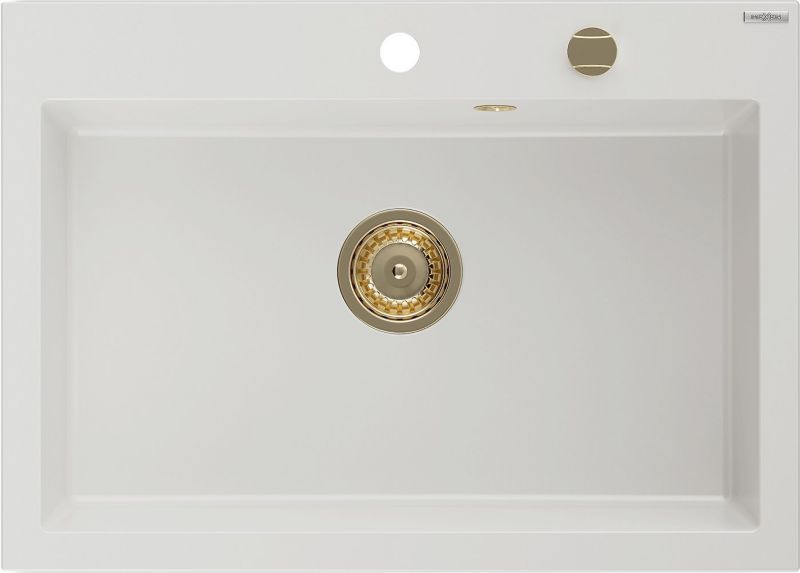 Zlewozmywak wpuszczany Mexen Elix biały 700x500 mm - 6526701005-20-G