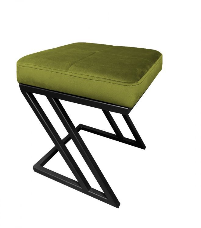 Pufa ZAZU BL VELVET oliwkowa ATOS 1 szt.