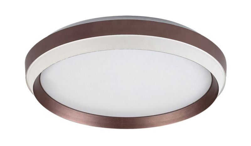 Plafon sufitowy Rabalux Fontana brązowo-biały matowy LED 24W 3000K 1100lm IP20 wym: 7 x 39 x 39 cm metal - 1 szt.