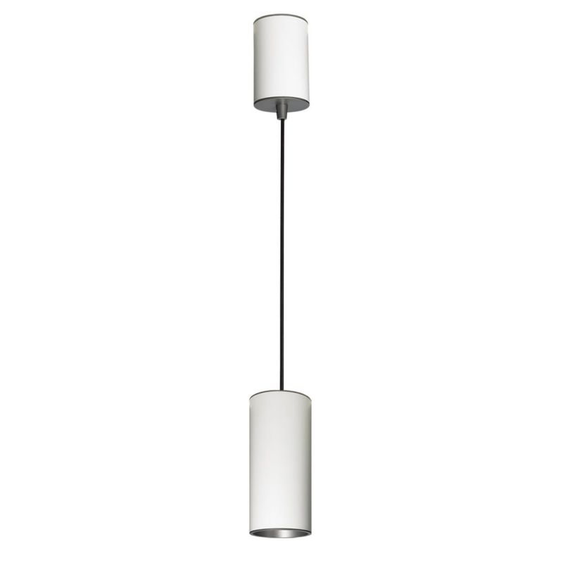Lampa sufitowa wisząca Italux Moldes 5260 biało-szara nowoczesna wbudowany LED 12W 1 szt.