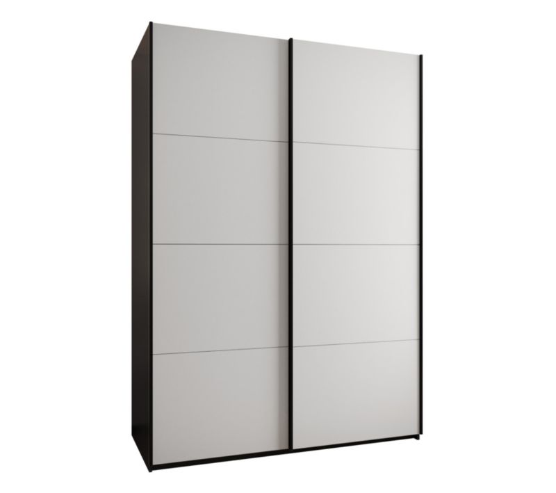 Szafa przesuwna Abiks LUX wysoka szer.170cm czarny/biały/czarny 1szt.