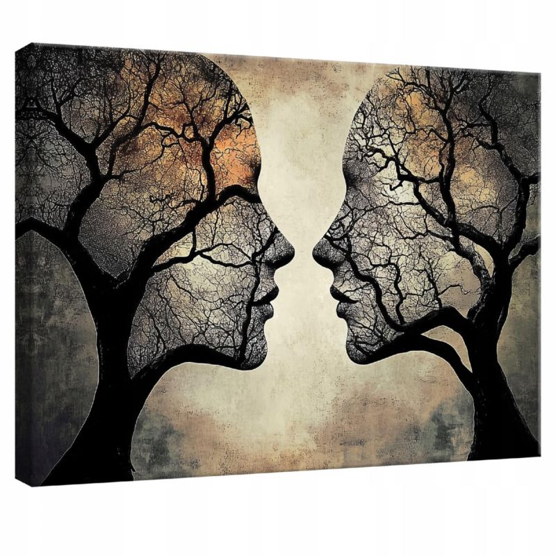 Obraz Na Płótnie WALLARENA 120x80 cm Do Sypialni Salonu Kobieta Abstrakcja 1 szt.