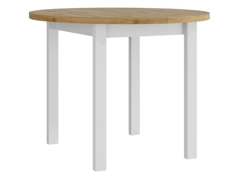 Stół rozkładany MIRJAN 24 Poli II L 100x100/130 dąb artisan + biały 1 szt.
