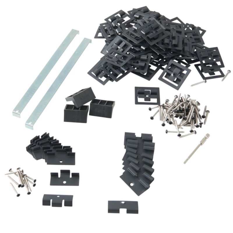 Klipsy montażowe Klikstrom czarne