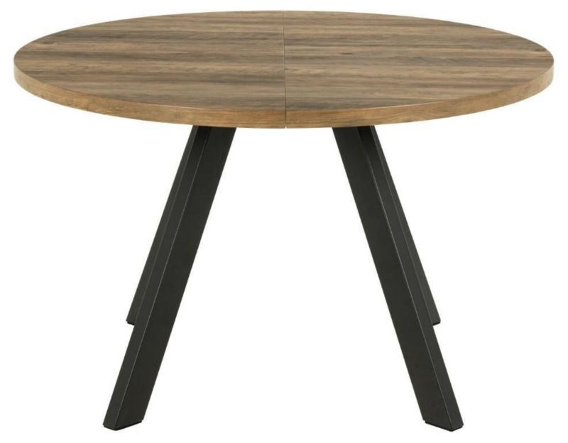 Stół Zalida ACTONA stół okrągły rozkładany do jadalni dąb artisan 120-210 cm nowoczesny 1 szt.