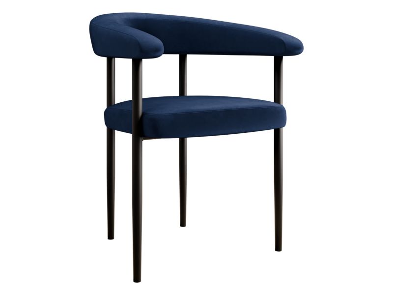 Krzesło MIRJAN 24 tapicerowane Aria granatowy 1 szt.