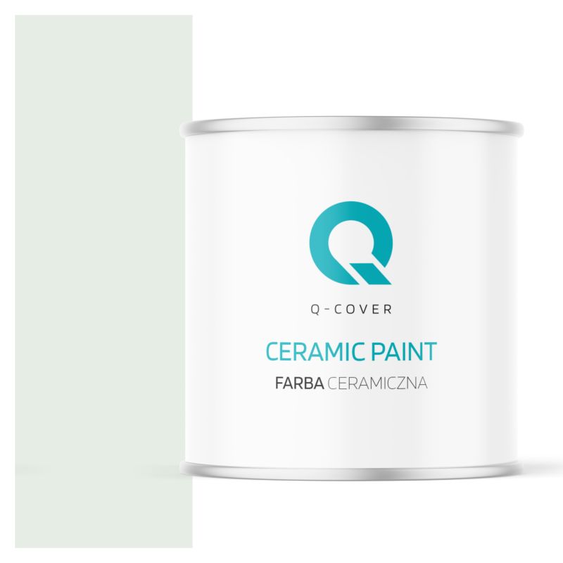 Farba Ceramiczna Do Ścian i Sufitów Q-Cover Biel złamana w zieleń H1881 Głęboki Mat 2L