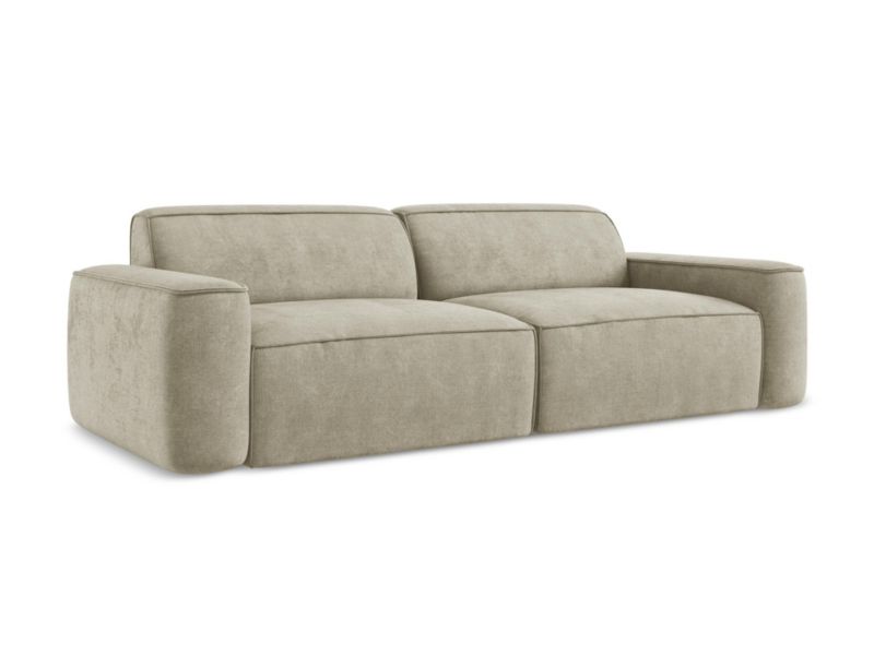 4-osobowa kanapa modułowa LaMiaSofa MELISSA z tkaniny szenilowej 244x102 cm beżowy 1 szt.