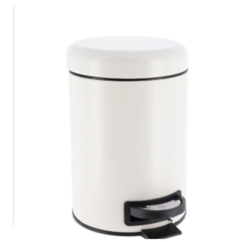 Kosz na śmieci łazienkowy Core TENDANCE biały metalowy 3L 1 szt.