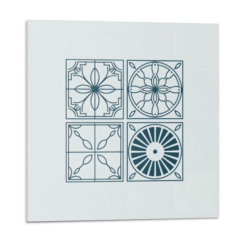 Kafelki samoprzylepne Wallfluent 30x30 cm Abstrakcyjne kształty kafli 9 szt.