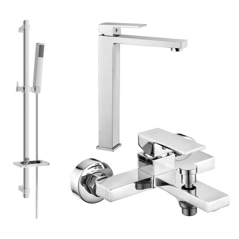 Zestaw wannowy Mexen Uno chrom 71413DQ77-00 1 szt.