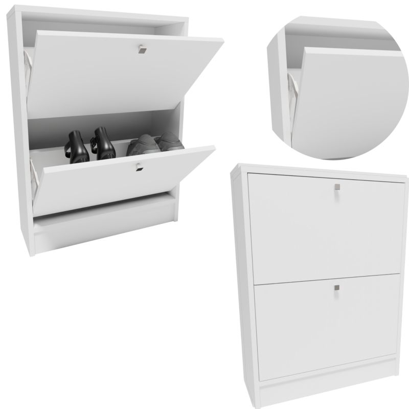 Szafka na buty Matkam RUB260BIA regał na obuwie biały 1 szt.